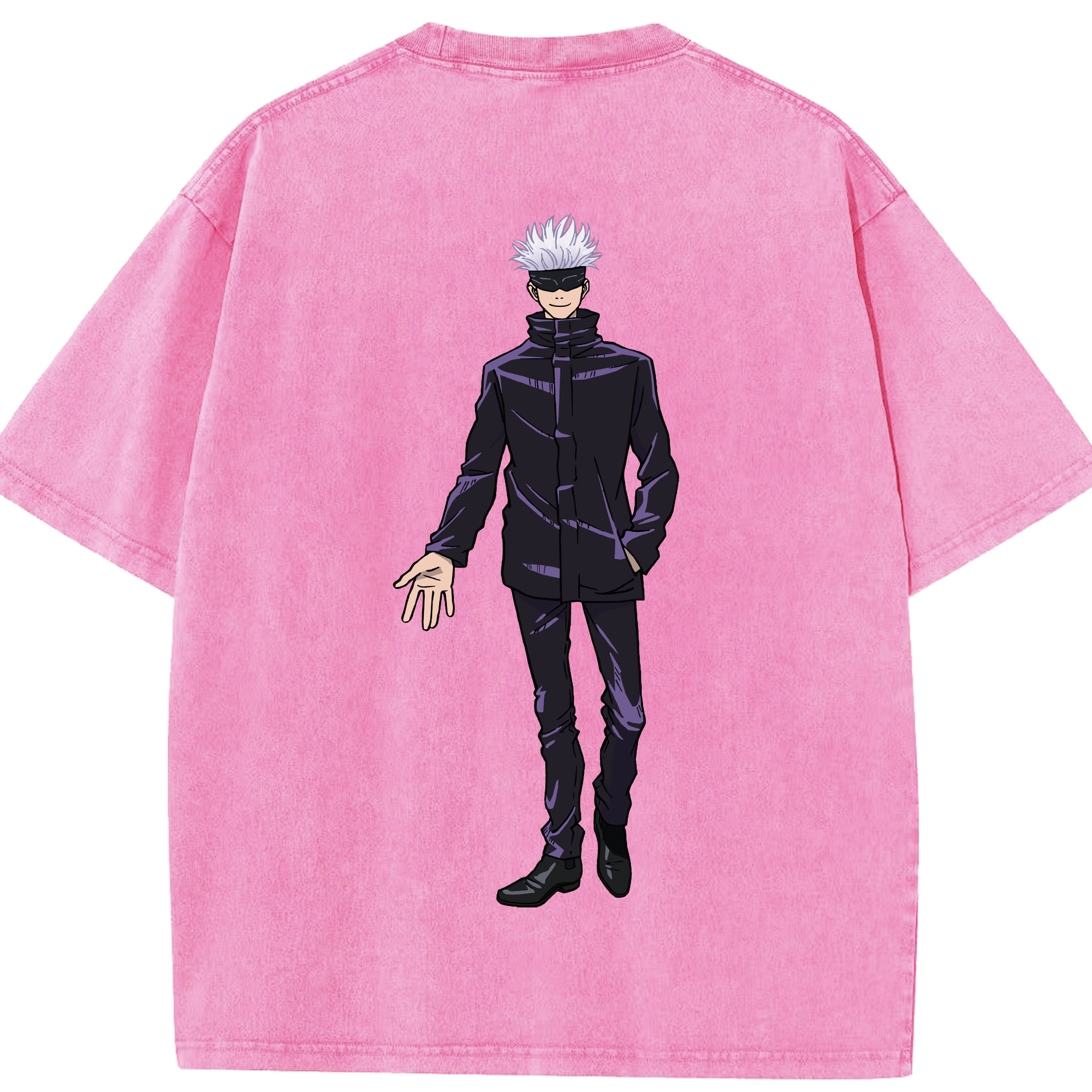 （画像用） 呪術廻戦 Jujutsu Kaisen 綿100% ヴィンテージ風 半袖Tシャツ（背面プリント）